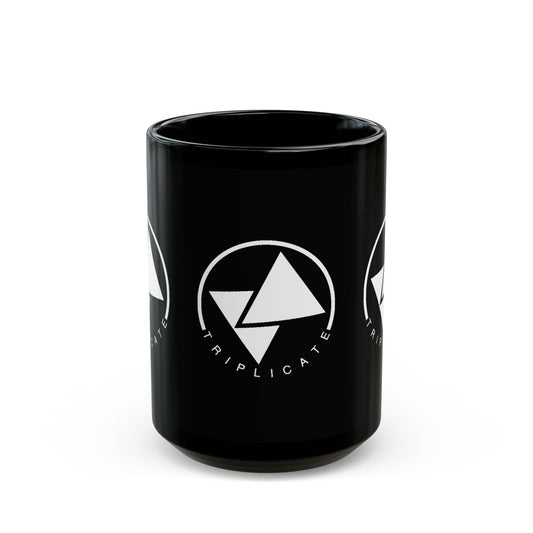 Sleek Black 15oz Coffee Mug - Modern Design for Daily Use, Ideal Gift for Coffee Lovers, Home or Office Essential