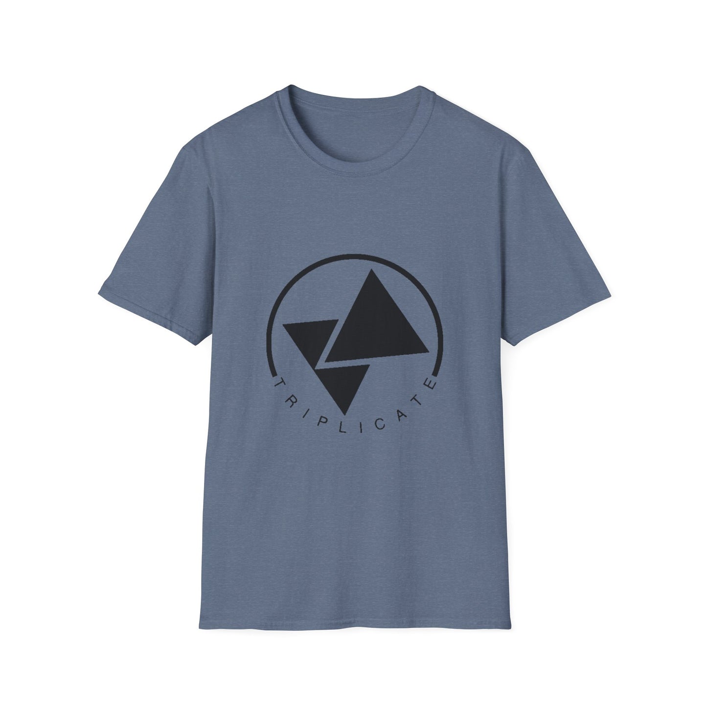 Minimalist Graphic Unisex T-Shirt, Casual Wear, Gift for Him/Her, Everyday Style, Triplicate Design, Summer Fashion
