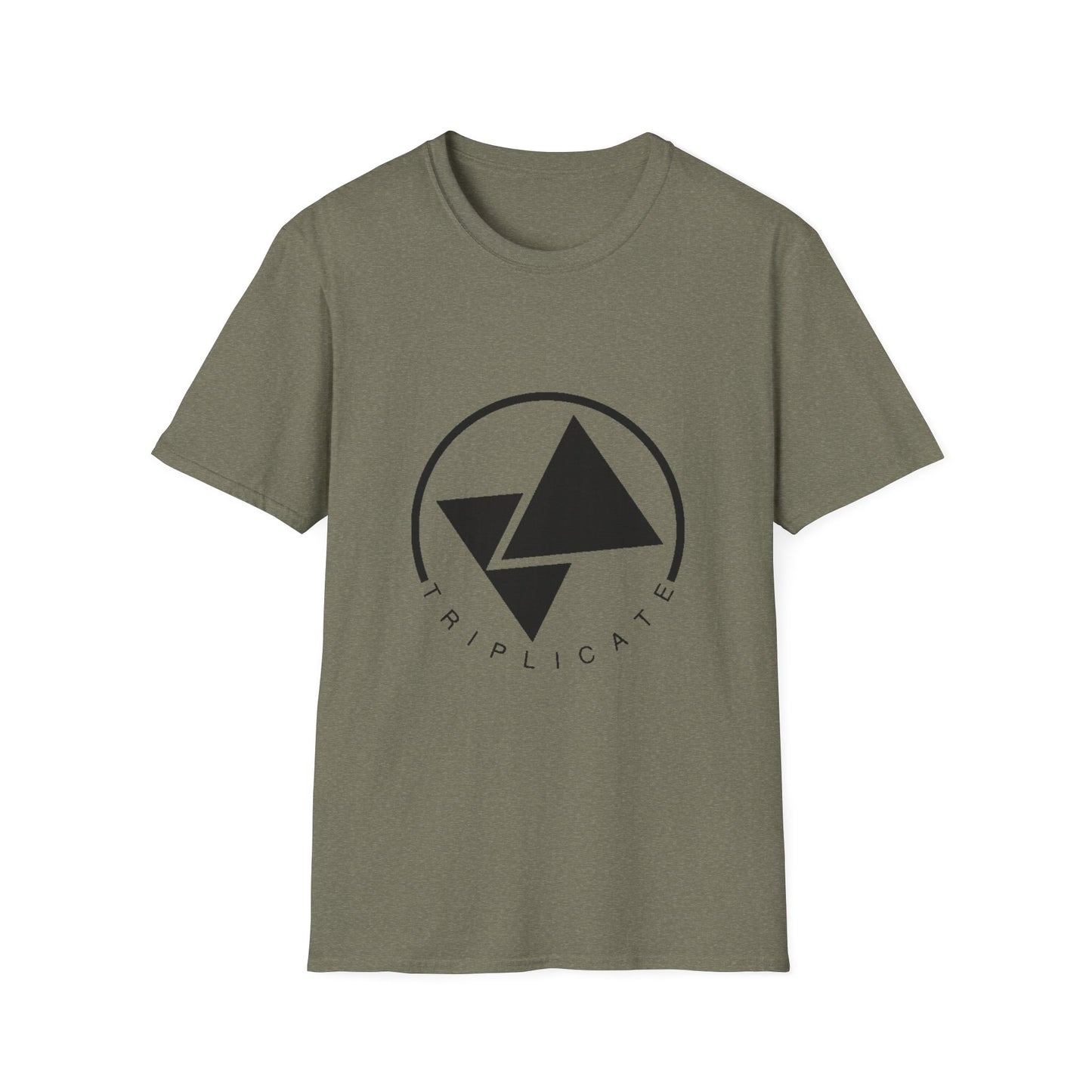 Minimalist Graphic Unisex T-Shirt, Casual Wear, Gift for Him/Her, Everyday Style, Triplicate Design, Summer Fashion
