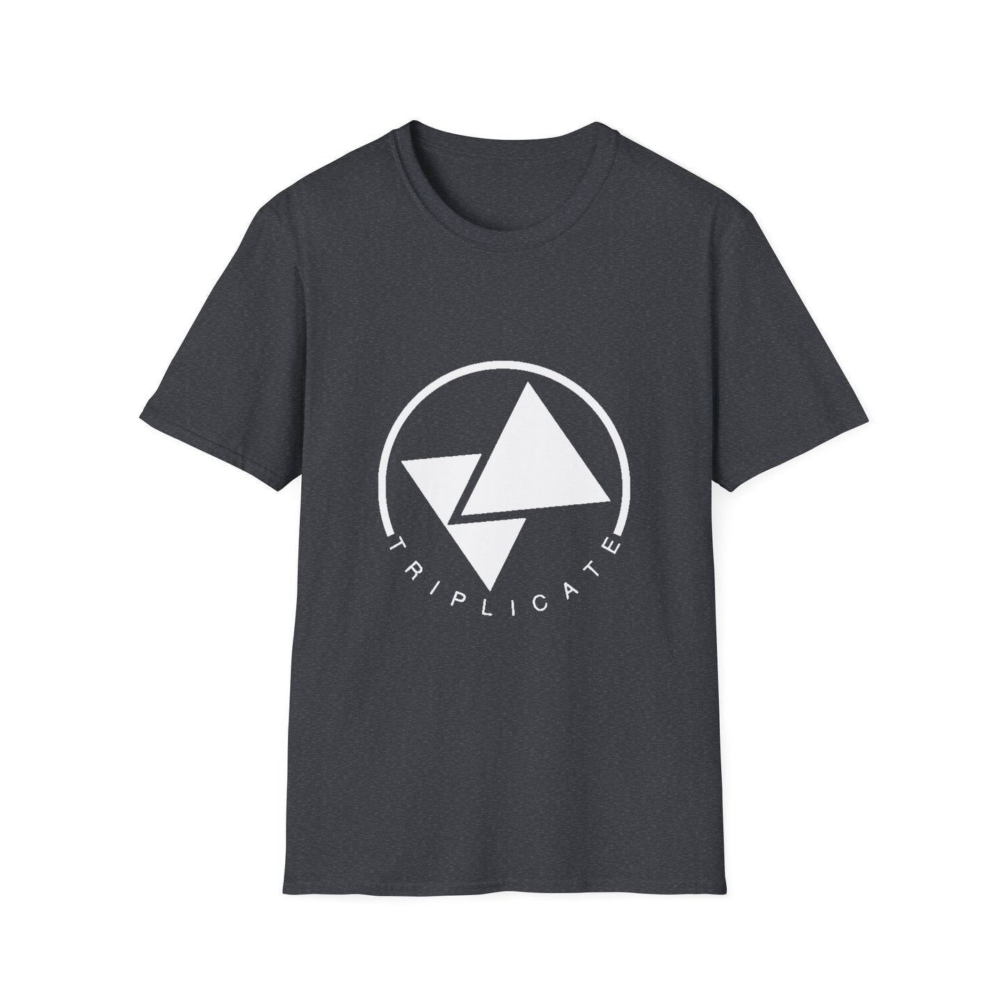 Minimalist Graphic Unisex T-Shirt, Casual Wear, Gift for Him/Her, Everyday Style, Triplicate Design, Summer Fashion