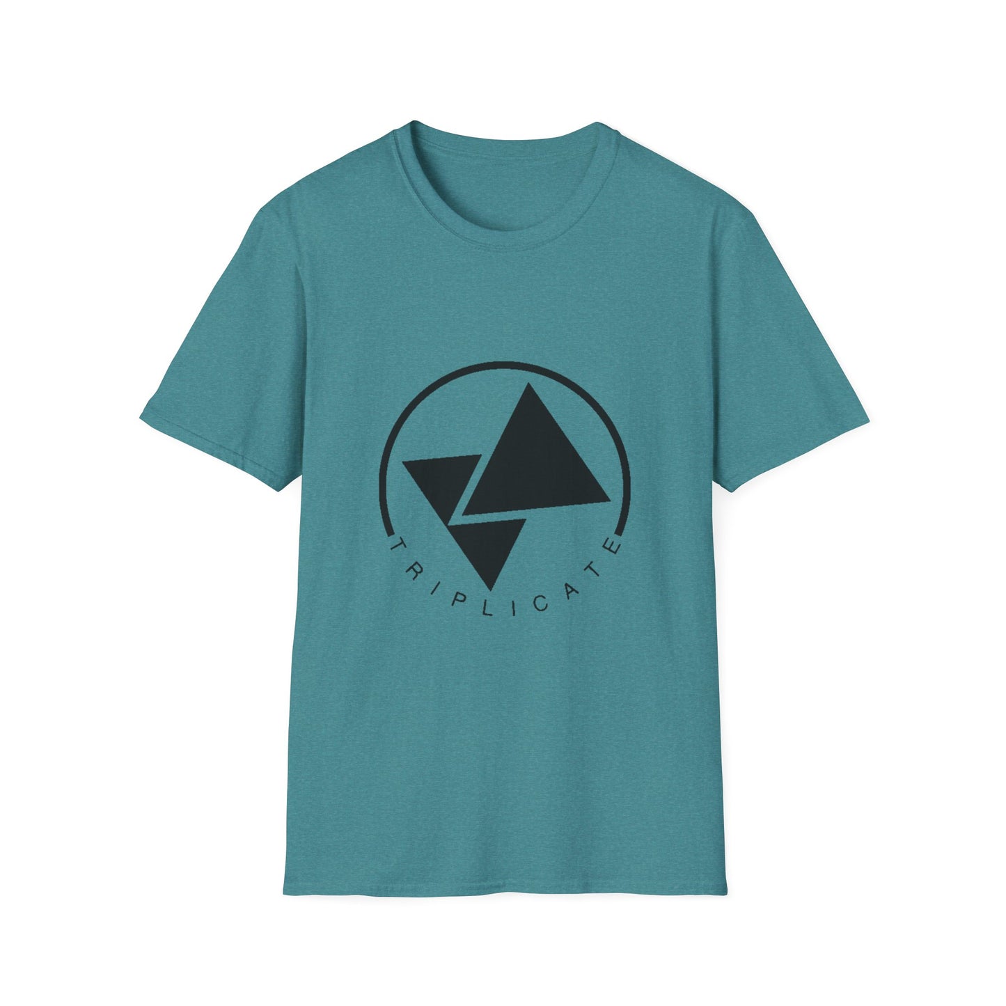 Minimalist Graphic Unisex T-Shirt, Casual Wear, Gift for Him/Her, Everyday Style, Triplicate Design, Summer Fashion