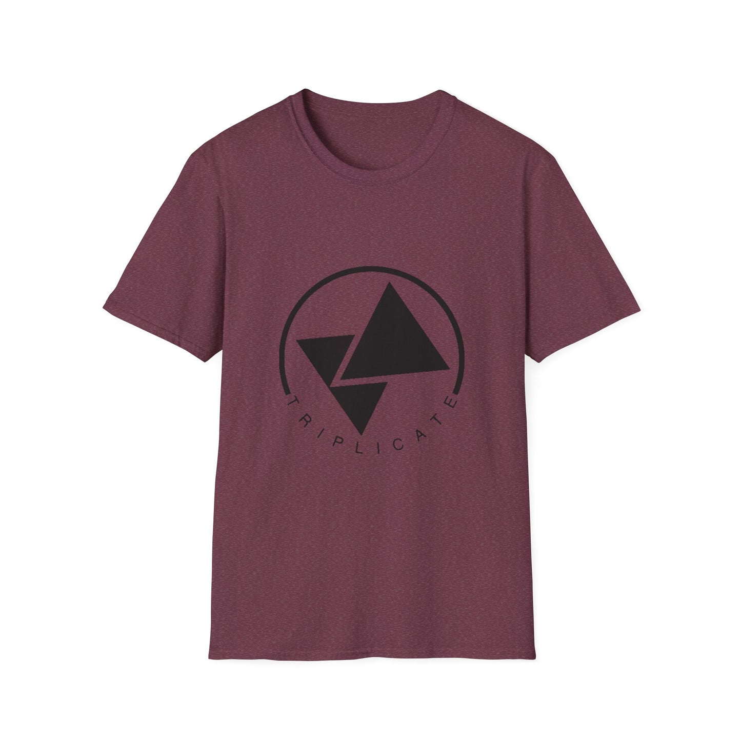 Minimalist Graphic Unisex T-Shirt, Casual Wear, Gift for Him/Her, Everyday Style, Triplicate Design, Summer Fashion