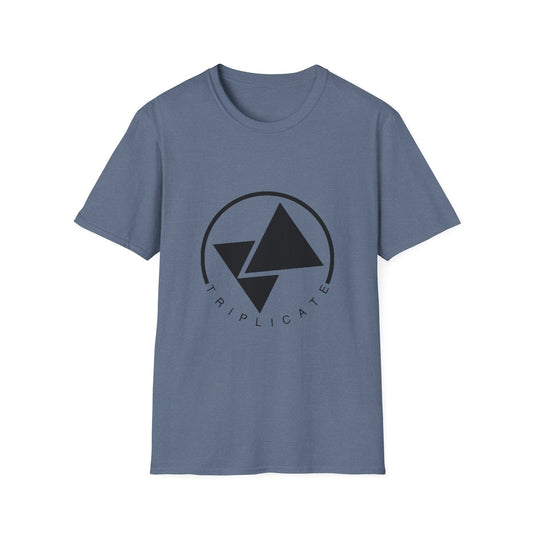 Minimalist Graphic Unisex T-Shirt, Casual Wear, Gift for Him/Her, Everyday Style, Triplicate Design, Summer Fashion