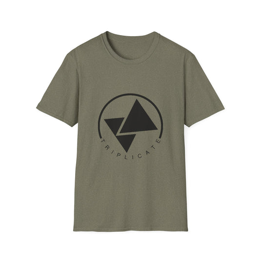Minimalist Graphic Unisex T-Shirt, Casual Wear, Gift for Him/Her, Everyday Style, Triplicate Design, Summer Fashion